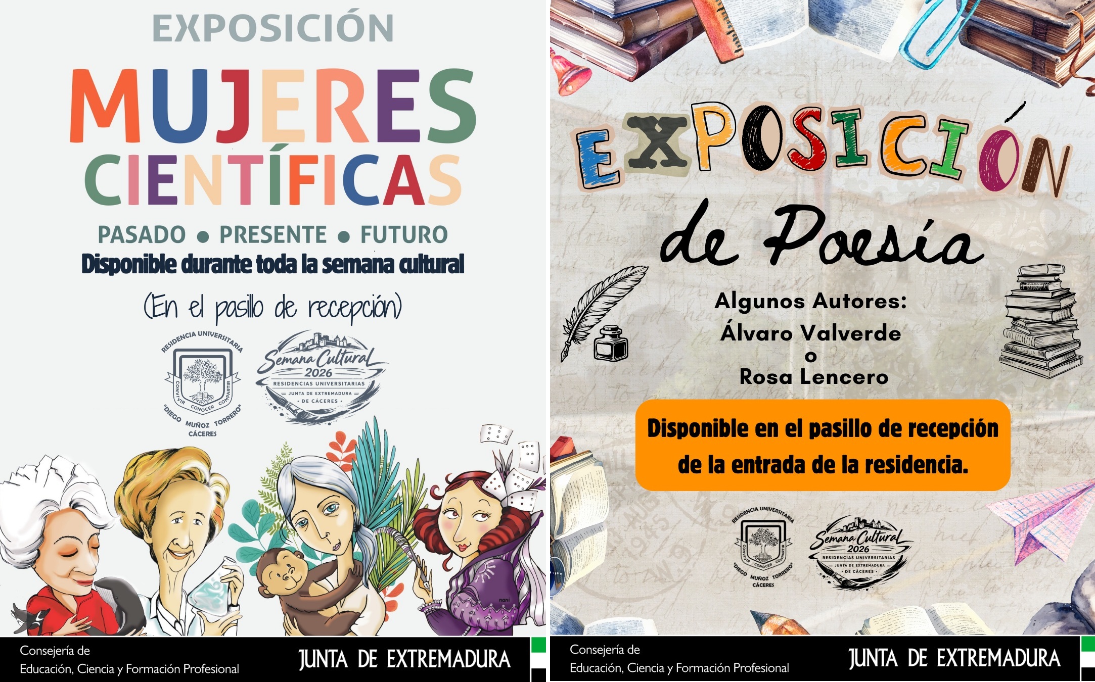 Exposiciones Poesa y Mujeres Cientficas